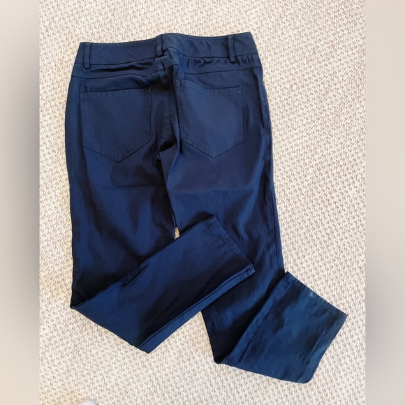 Nina Mclemore Womens Performance pants Stretch equestrian stretch low rise navy - Picture 5 of 8